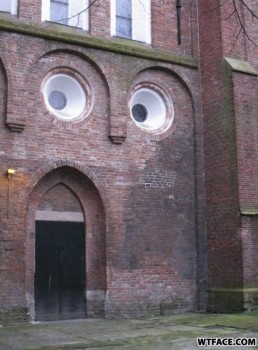 Building that resembles a face.